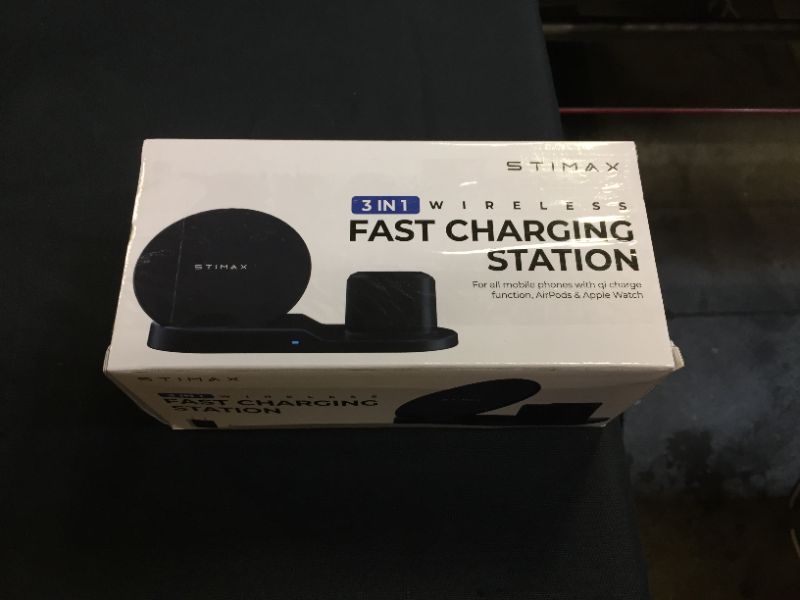 Photo 2 of Wireless Charger Station, 3 in 1 Qi-Certified Fast Multi Charging Dock Stand Accessories 
