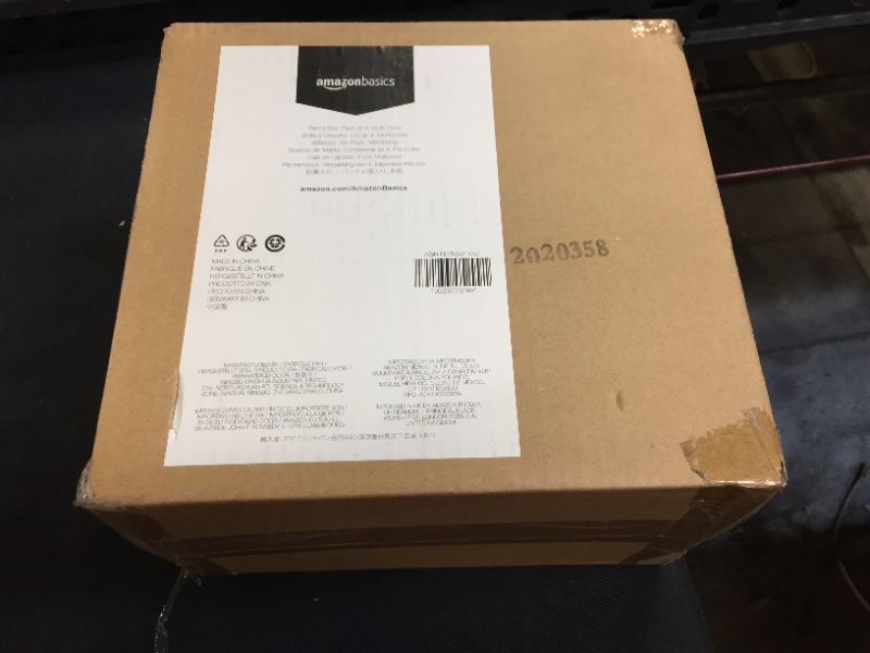 Photo 3 of AmazonBasics Pencil Box, Pack of 4
