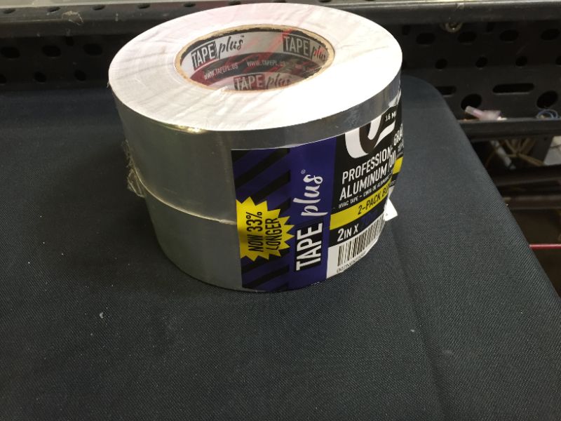 Photo 2 of 2 Pack -Professional Grade Aluminum Foil Tape - 2 Inch by 210 Feet (70 Yards) - Perfect for HVAC, Sealing & Patching Hot & Cold Air Ducts, Metal Repair, and Much More!
