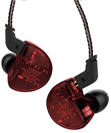 Photo 1 of Linsoul KZ ZS10 5 Drivers in Ear Monitors High Resolution Earphones/Earbuds with Detachable Cable (Without Mic, Red)
