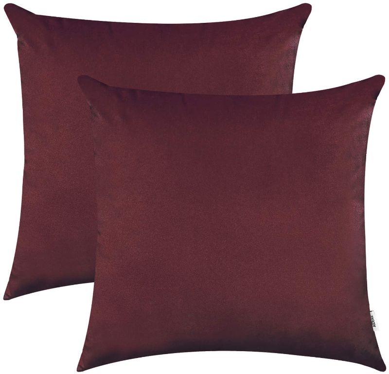 Photo 1 of AIDEKE Christmas Pillow Covers 18x18 Throw Pillow Covers -Home Decorative SOFE Velvet Pillow Case,Set of 2- for Couch Bed Bench Chair,45 x 45cm, brown