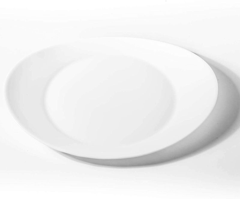 Photo 1 of Bormioli Rocco 431280F26321990 Prometeo Steak Plate, 12-inch diameter, 1 Unit each, White
