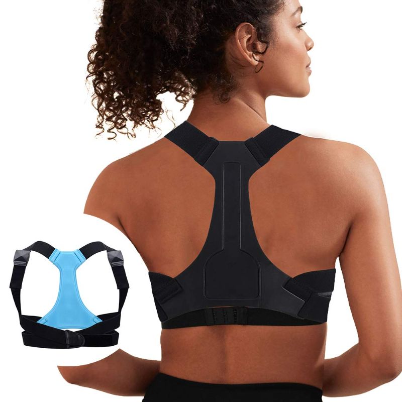 Photo 1 of Back Straightener Posture Corrector Back Brace for Women and Men, Adjustable Comfortable Posture Brace for Upper Back Support and Neck, Back, Shoulder Pain Relief MEDIUM
