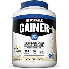 Photo 1 of Muscle Milk Gainer Protein Powder, Vanilla Crème, 32g Protein, 5 Pound BB NOV 04 2022

