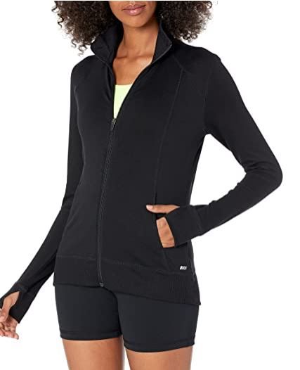 Photo 1 of Amazon Essentials Studio Women's Long-Sleeve Full-Zip Terry Jacket SZIE M 