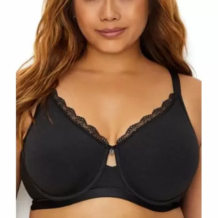 Photo 1 of Curvy Couture Womens Cotton Comfort Luxe Bra Style-1291 SIZE 36H