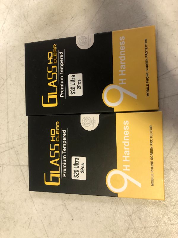 Photo 1 of (2+1) Galaxy S20 Ultra 5G Tempered Glass Screen Protector Support Ultrasonic Fingerprint, 9H Hardness, Anti-Scratch for Samsung Galaxy S20 Ultra(6.9") 2 PACK