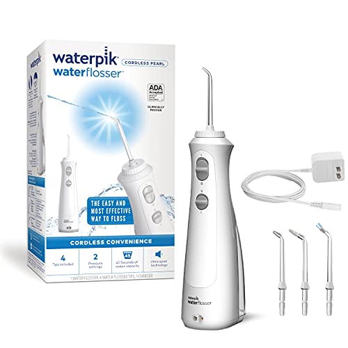 Photo 1 of Waterpik Cordless Pearl Rechargeable Portable Water Flosser for Teeth, Gums, Braces Care and Travel 