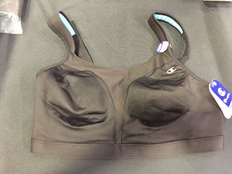 Photo 1 of CHAMPIONS SPORT BRA BLACK SIZE 36DD