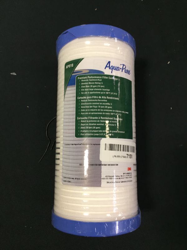 Photo 2 of 3M Aqua-Pure Whole House Replacement Water Filter AP810