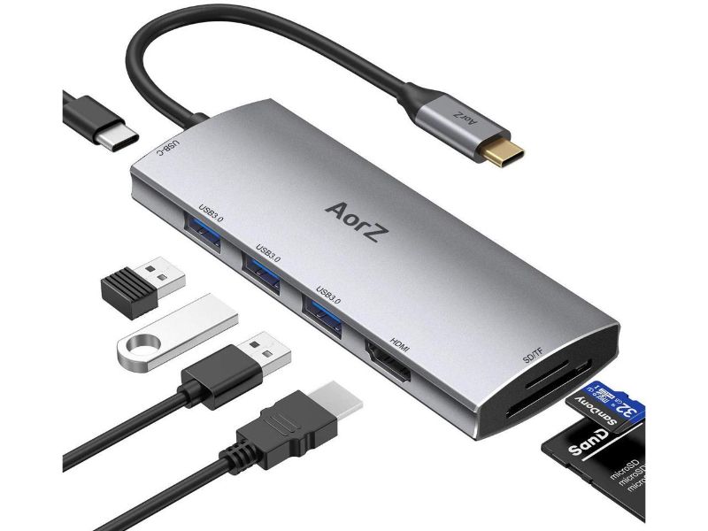 Photo 1 of AORZ MULTIFUNCTION 7 IN 1 USB C HUB ADAPTER