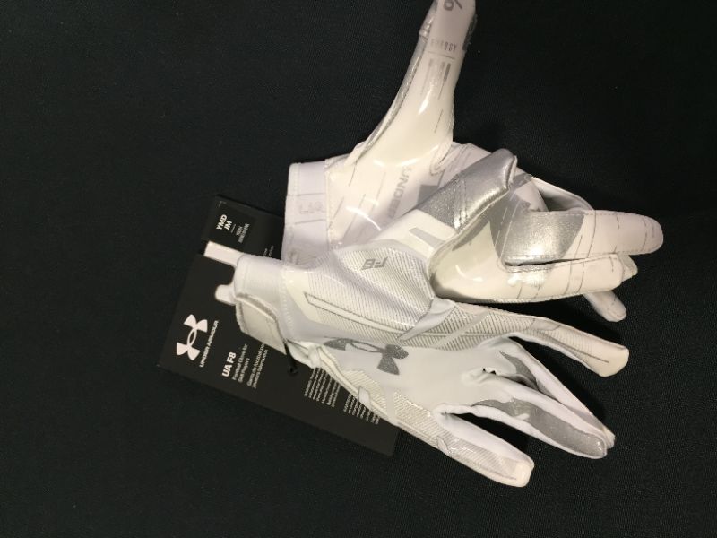 Photo 2 of  UA F8 Football Gloves SIZE YOUTH M 