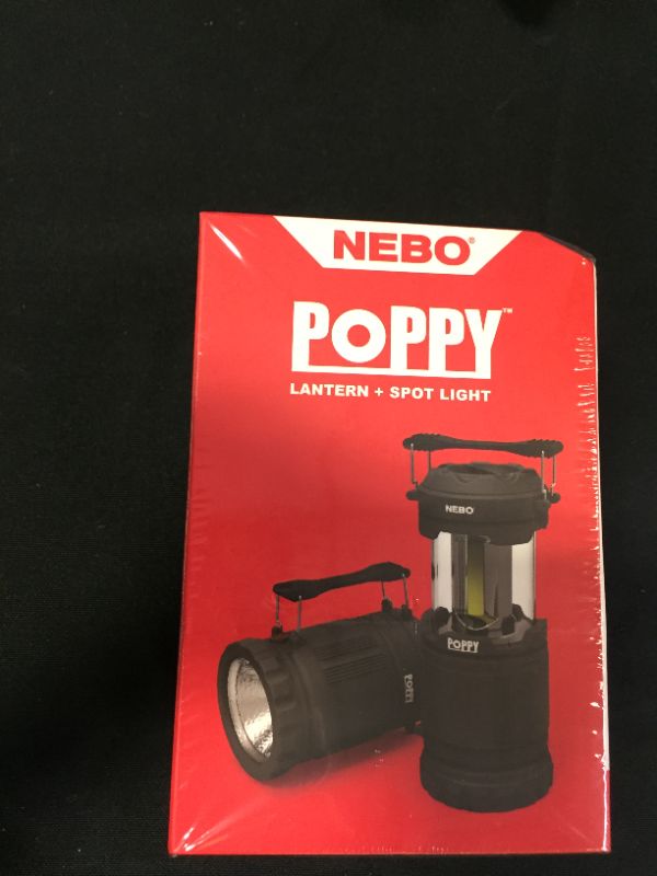 Photo 2 of Poppy LED Pop up Lantern & Spotlight, Gray - 300 Lumen