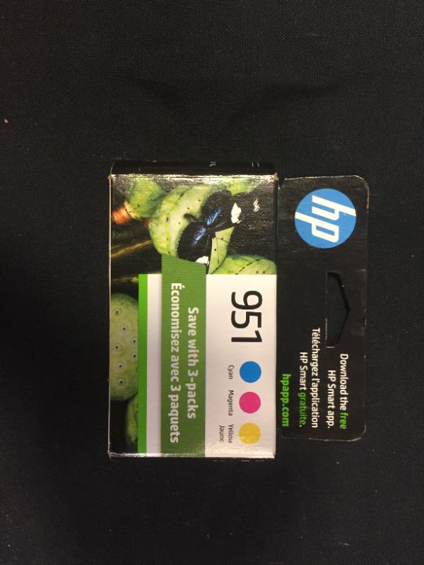 Photo 2 of HP 951 Cyan/Magenta/Yellow Standard Yield Ink Cartridge, 3/Pack (CR314FN#140)