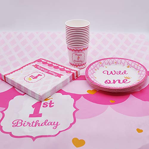 Photo 1 of JOYIN 1st Girl Birthday Supplies Decoration Wild Set