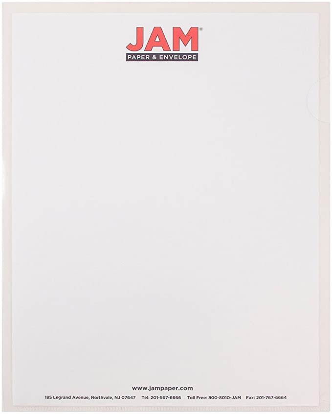 Photo 2 of JAM Paper Plastic Sleeves - 9" x 11 1/2" - Clear - 12/pack