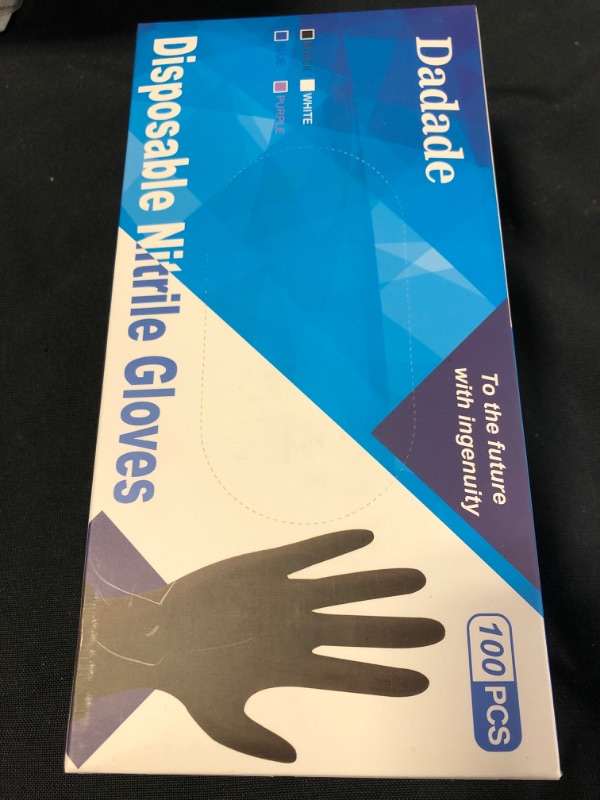 Photo 2 of 100 Pcs Disposable Black Nitrile Gloves 4 Mil Latex Free Powder Free Medical,Surgical,Home Cleaning Food Industrial Gloves