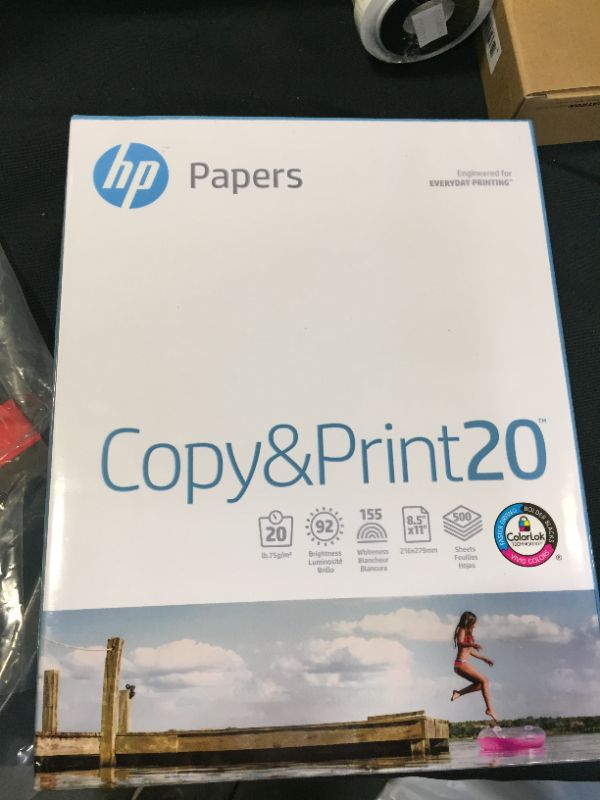 Photo 2 of HP Printer Paper Copy & Print 20lb 8.5x11 1 Ream 500 Sheets