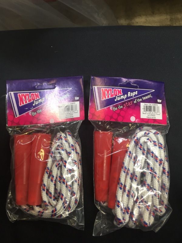 Photo 2 of JUMP ROPE 84" WITH PLASTIC HANDLES, Pack of 2
