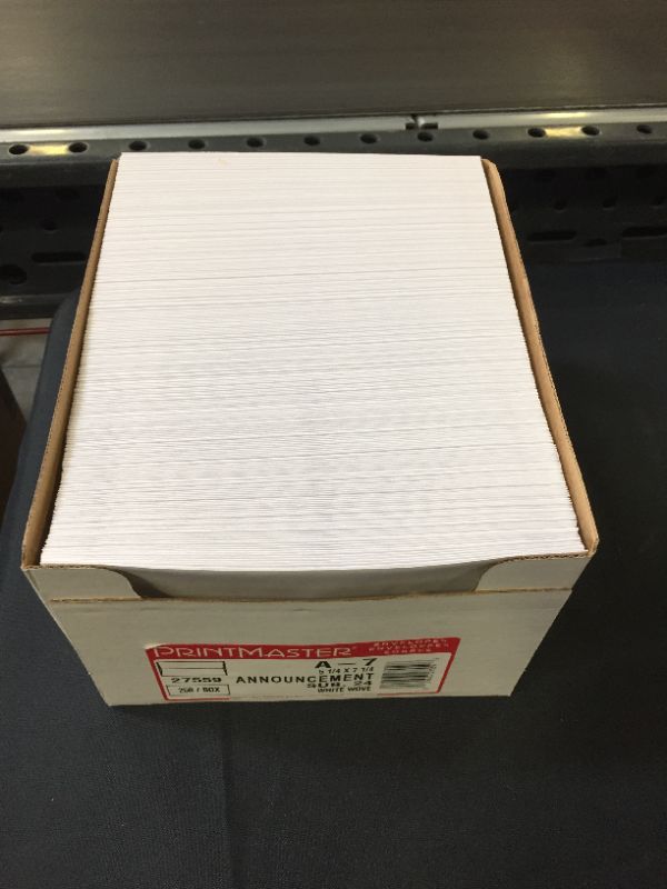 Photo 3 of A7 White Envelopes 5 1/4 x 7 1/4) - Sub. 24 (250/box)
