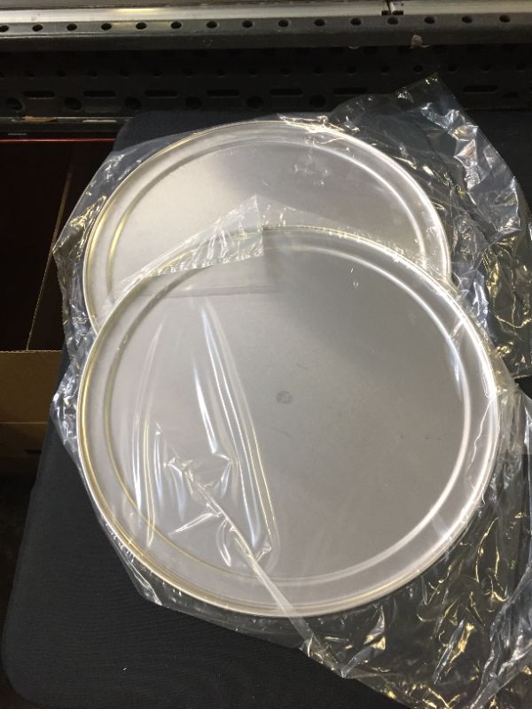 Photo 2 of American Metalcraft TP14 Wide-Rim Pan 14in for Pizza, Cookies, Food (2 PACK)