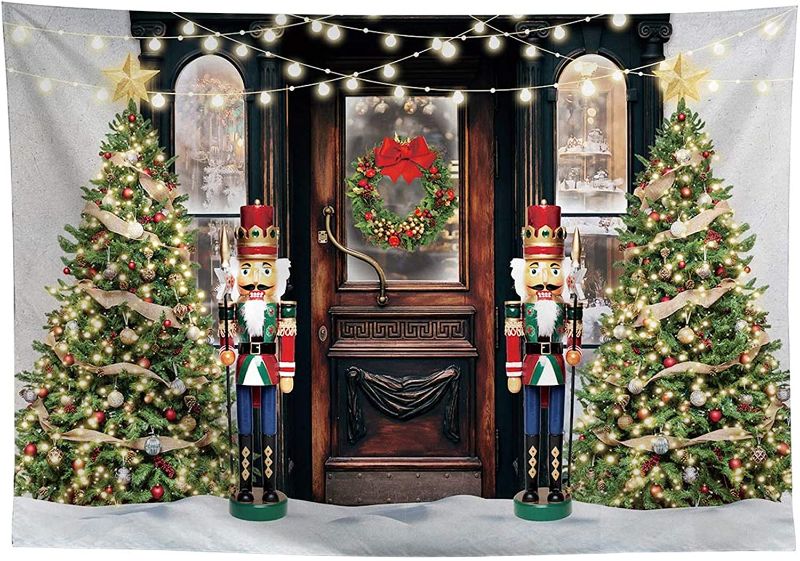 Photo 1 of Allenjoy 7x5ft Fabric Winter Nutcracker Backdrop