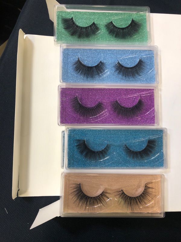 Photo 3 of Faux Mink Eyelashes Wholesale 10 Styles 60 Pairs 3D Lashes Bulk with Portable Boxes
