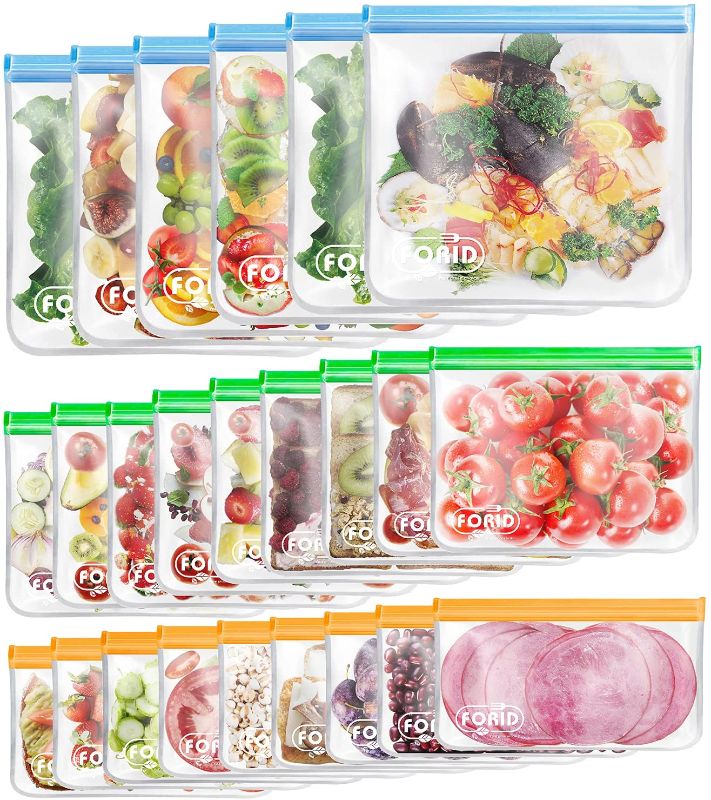 Photo 1 of 24 Pack Reusable Food Storage Bags