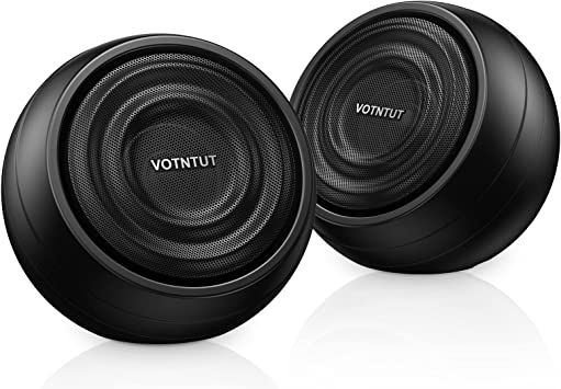 Photo 1 of ABRRU Dual 5W USB Speaker for Desktop,PC Speaker for Desktop,Computer Speaker for Desktop,Laptop with Crystal Clear Sound, Enhanced Bass and Volume Control(Black) -- FACTORY SEALED 
