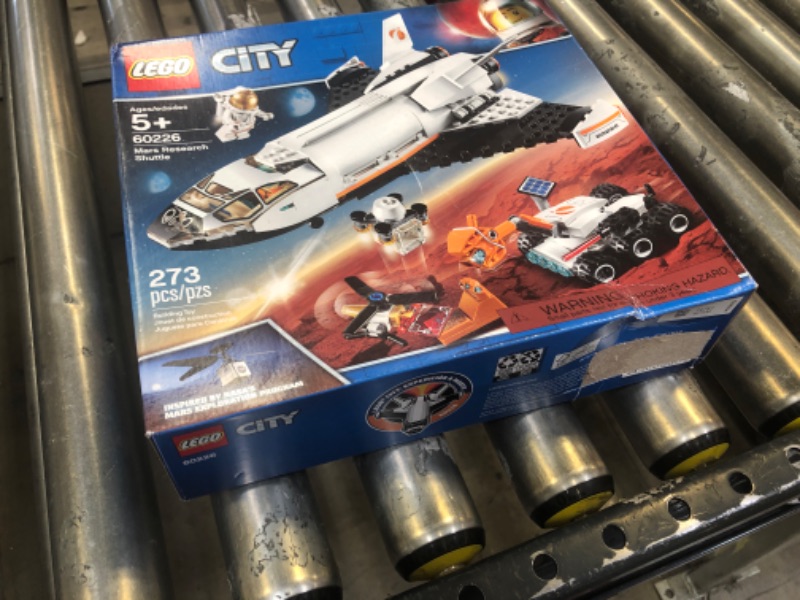 Photo 1 of LEGO City Space Mars Research Shuttle 60226 Space Shuttle Toy Building Kit with Mars Rover and Astronaut Minifigures, Top STEM Toy for Boys and Girls (273 Pieces)
FCATORY SEALED
BOX DAMAGE