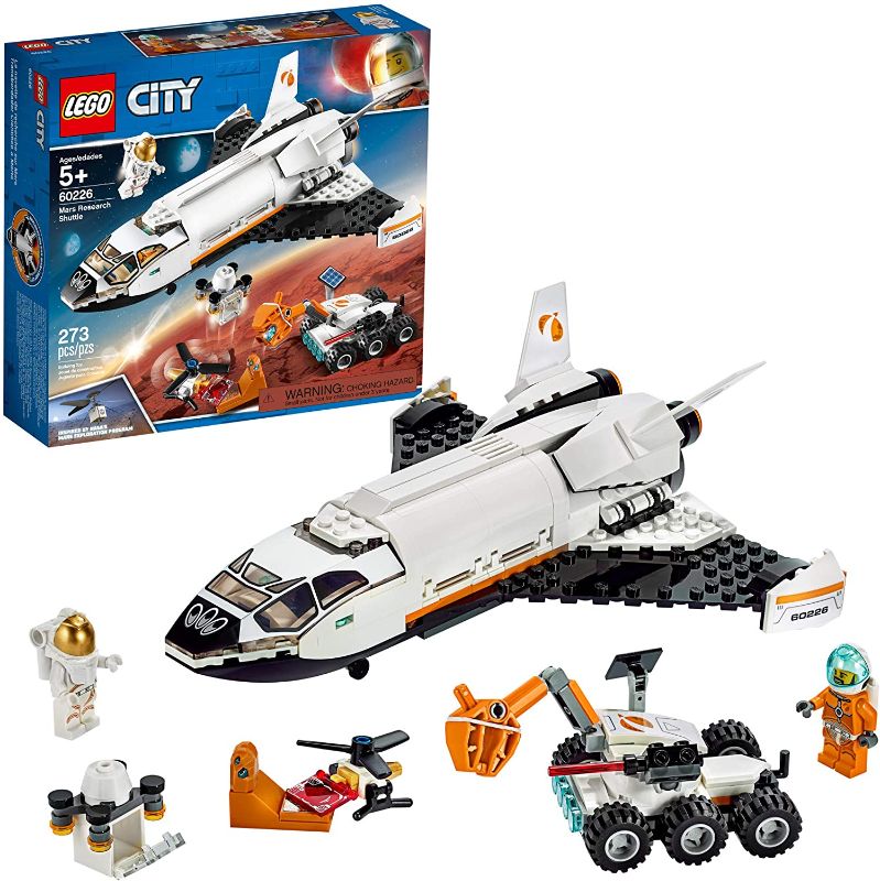 Photo 1 of LEGO City Space Mars Research Shuttle 60226 Space Shuttle Toy Building Kit with Mars Rover and Astronaut Minifigures, Top STEM Toy for Boys and Girls (273 Pieces)
FCATORY SEALED
BOX DAMAGE