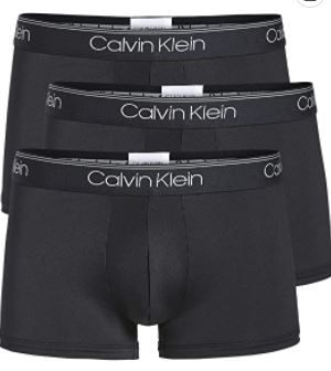 Photo 1 of Calvin Klein Men's Microfiber Stretch 3-Pack Low Rise Trunks SIZE MEDIUM
