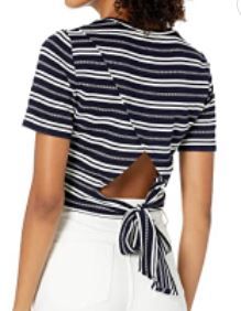 Photo 2 of Club Monaco Women's Tie Back Tee SIZE XXS/TTP
