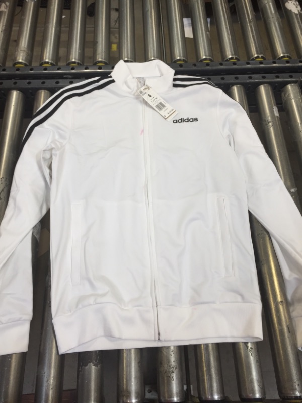 Photo 2 of adidas Men's Essentials 3-Stripes Tricot Track Jacket SIZE SMALL
NEW BUT STAINED, SEE PICTURES.