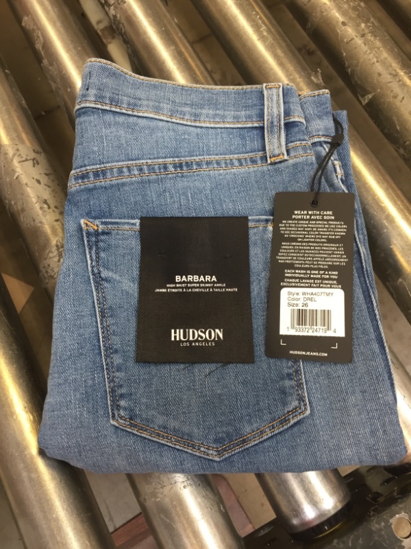 Photo 2 of HUDSON Women's Barbara High Waist Super Skinny Jeans SIZE 26
