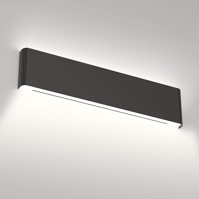 Photo 1 of Aipsun 24in/20W Matte Black Modern Vanity Light Up and Down LED Vanity Light for Bathroom Wall Lighting Fixtures (Cool White 5000K)
