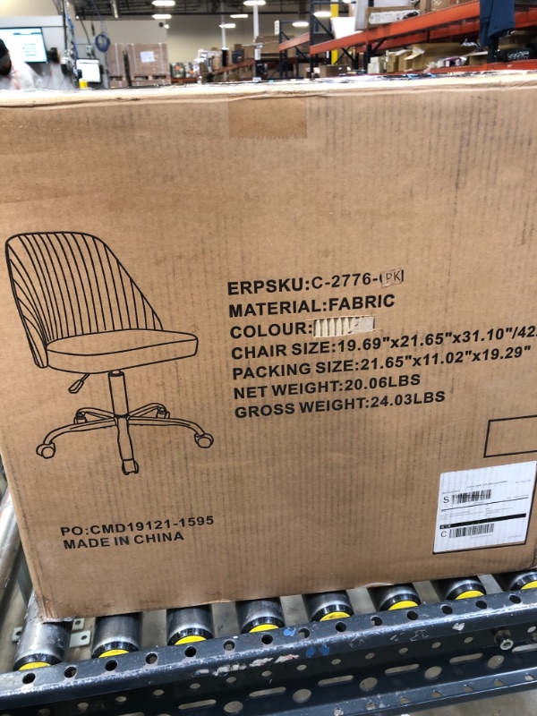 Photo 1 of Adjustable Round Back Office Chair PINK. UNKNOWN BRAND OR SIZE.