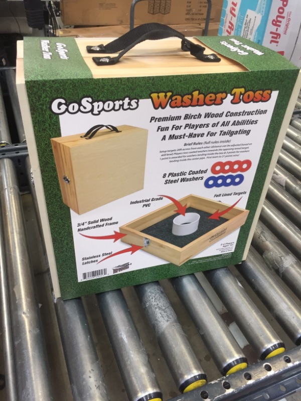 Photo 2 of GoSports Premium Birch Wood Washer Toss Game, FACTORY SEALED NEW.
