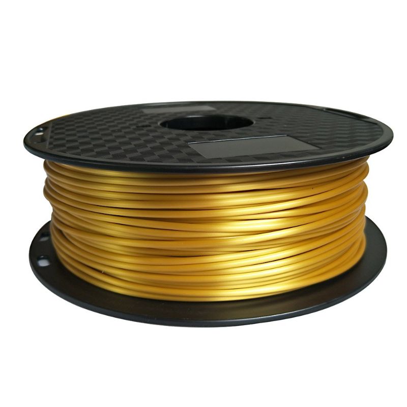 Photo 1 of 2.85mm Silk Gold PLA Filament 3D Printer Filament 1KG 2.2LBS Spool 3D Printing Material 3mm Silky Shiny Metallic Gold CC3D
