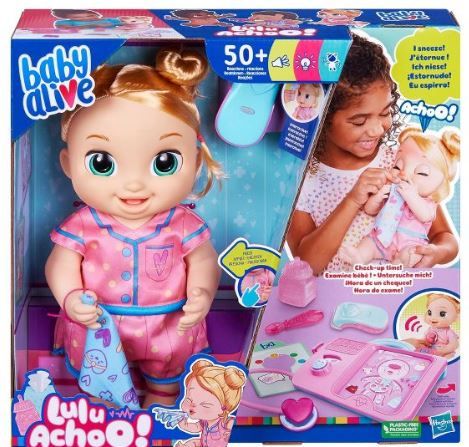 Photo 1 of Baby Alive Lulu Achoo Baby Doll - Blonde Hair

