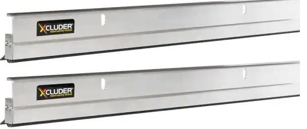 Photo 1 of 36 in. Standard Door Sweep, Aluminum (2-Pack) - Seals Out Rodents and Pests, Enhanced Weather Sealing
