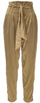 Photo 1 of Seta Apparel Women's Silk Pants BEIGE SIZE 2XL
