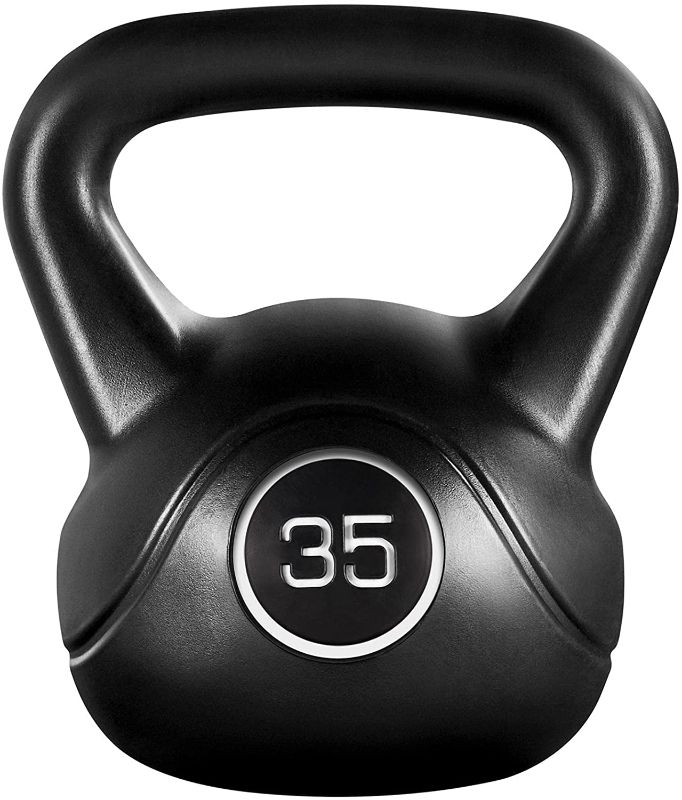 Photo 1 of Yaheetech 35lbs Kettlebell Weights, Men & Women Home Gym Kettle Bell Exercise & Fitness Equipment w/Wide Flat Base & Textured Grip for Strength Training
