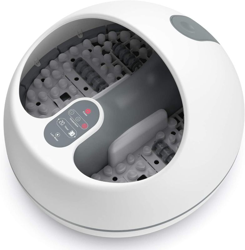 Photo 1 of Steam Foot Spa Bath Massager, RENPHO Foot Sauna Care with Fast Heating, No Water Pouring, 4 Pedicure Massage Rollers, More Effective and Safer Than Traditional Foot Tub, Father Day Gifts
