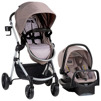 Photo 1 of Evenflo Pivot Modular Travel System with SafeMax Infant Car Seat

