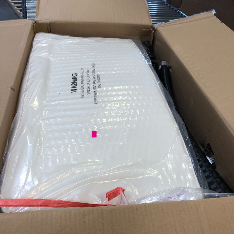 Photo 1 of STARTOGOO 8 Pieces Rattan Furniture Set, Outdoor Wicker Patio Conversation Sofa w/Chair, Loveseat and Tempered Glass Coffee Table, Suitable Backyard Poolside Lawn Pool Garden Porch, White Brown