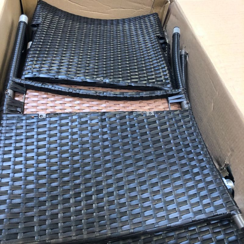 Photo 1 of STARTOGOO 8 Pieces Rattan Furniture Set, Outdoor Wicker Patio Conversation Sofa w/Chair, Loveseat and Tempered Glass Coffee Table, Suitable Backyard Poolside Lawn Pool Garden Porch, White Brown