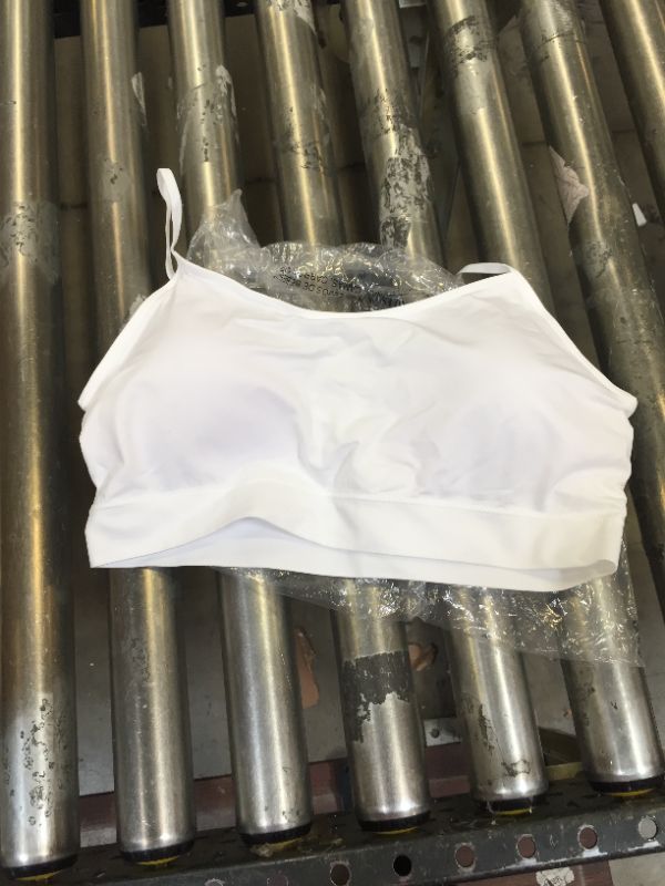 Photo 2 of No Boundaries Women's Seamless Cami Bralette----(XXL)------(WHITE)
