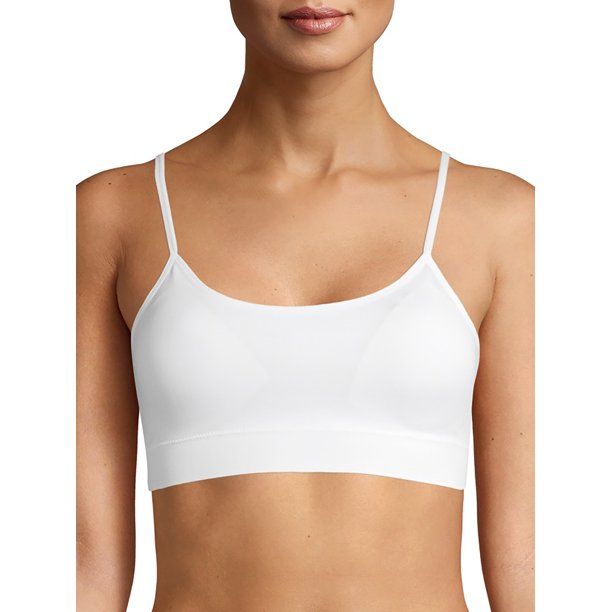 Photo 1 of No Boundaries Women's Seamless Cami Bralette----(XXL)------(WHITE)
