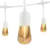 Photo 1 of 12-Bulb 24 ft. Vintage Cafe Integrated LED String Lights, White
